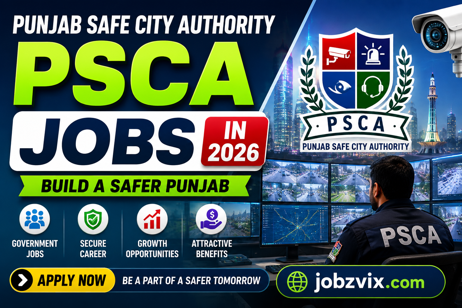 Punjab Safe City Authority PSCA Jobs in 2026