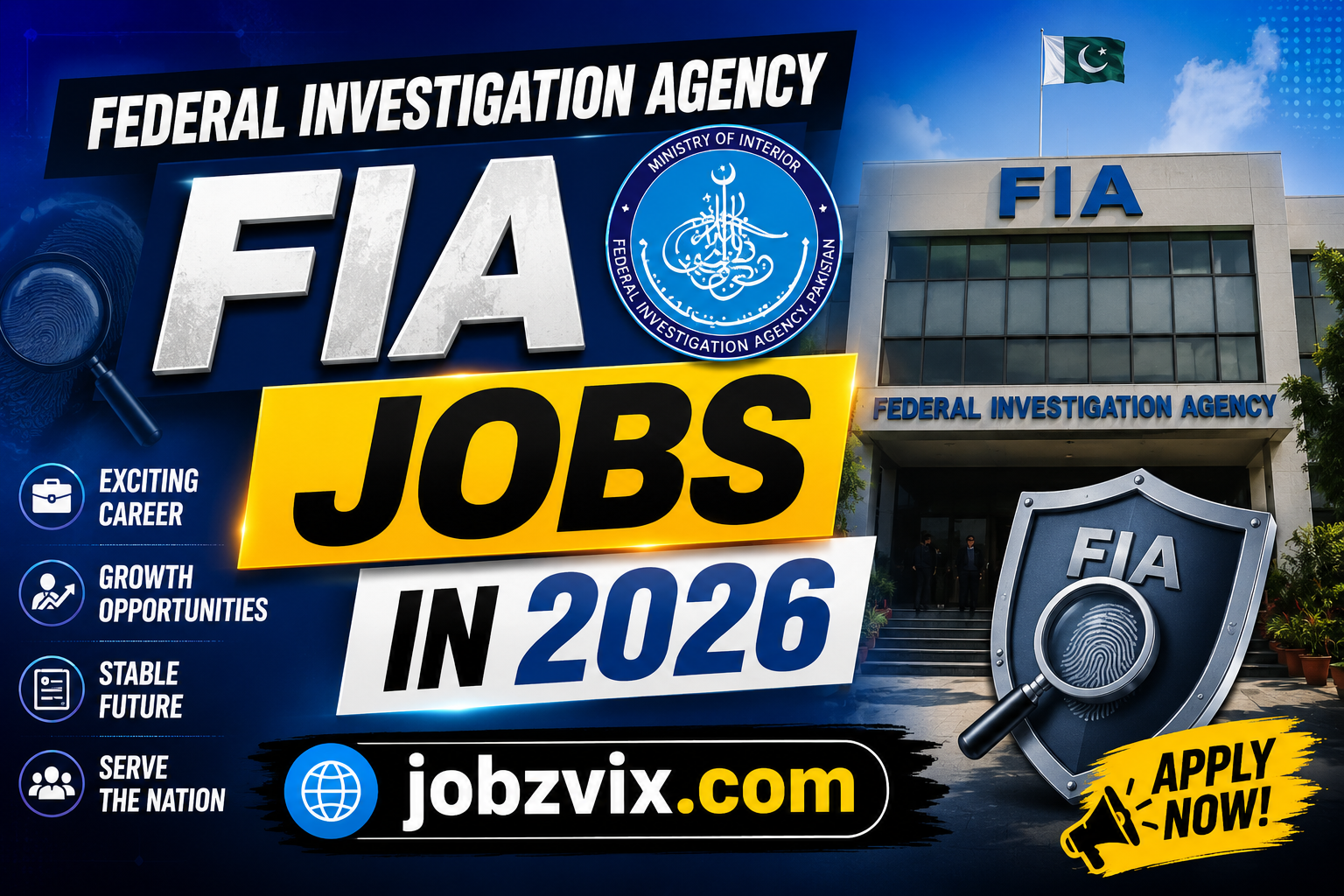 Federal Investigation Agency FIA Jobs in 2026