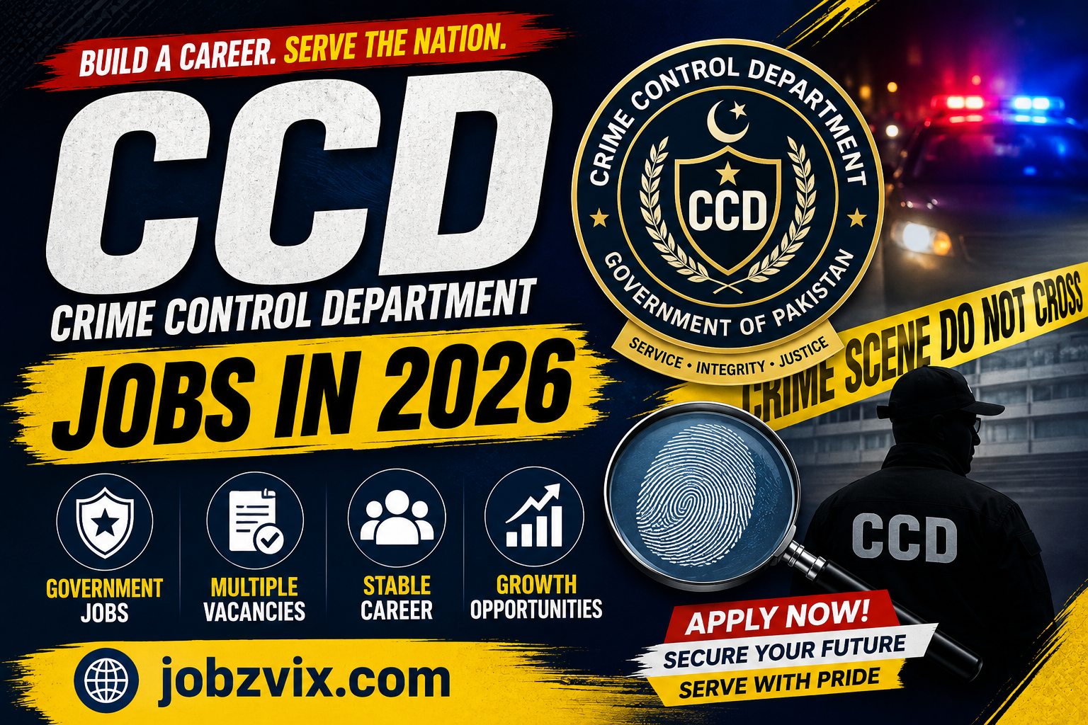 Crime Control Department CCD Jobs in 2026