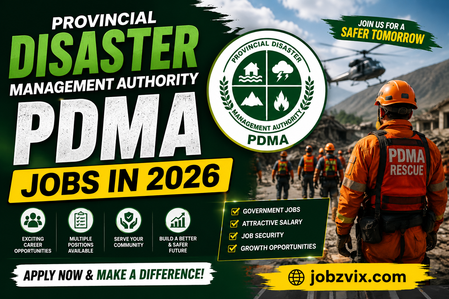 Provincial Disaster Management Authority PDMA Jobs in 2026