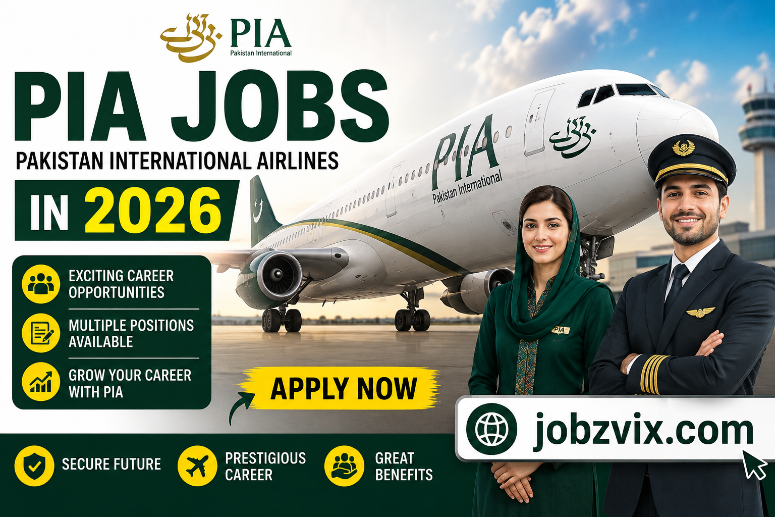 Pakistan International Airlines PIA Jobs in 2026