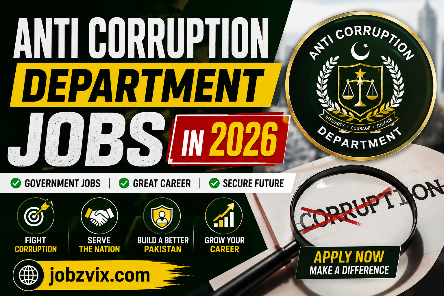 Anti Corruption Department Jobs in 2026