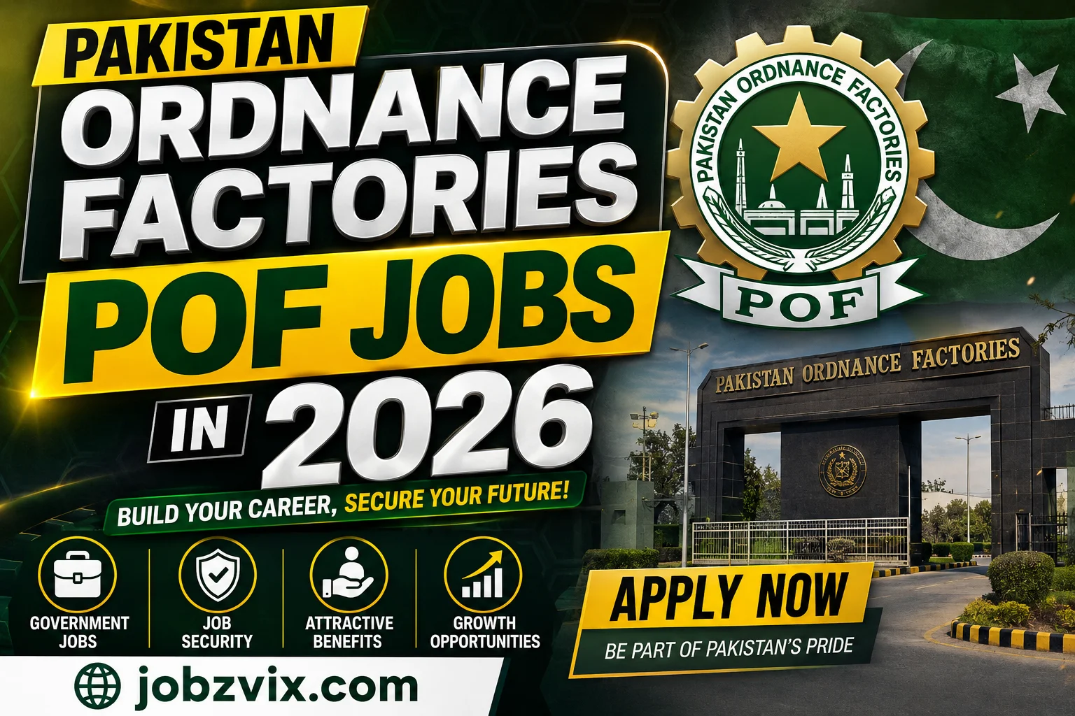 Pakistan Ordnance Factories POF Jobs in 2026
