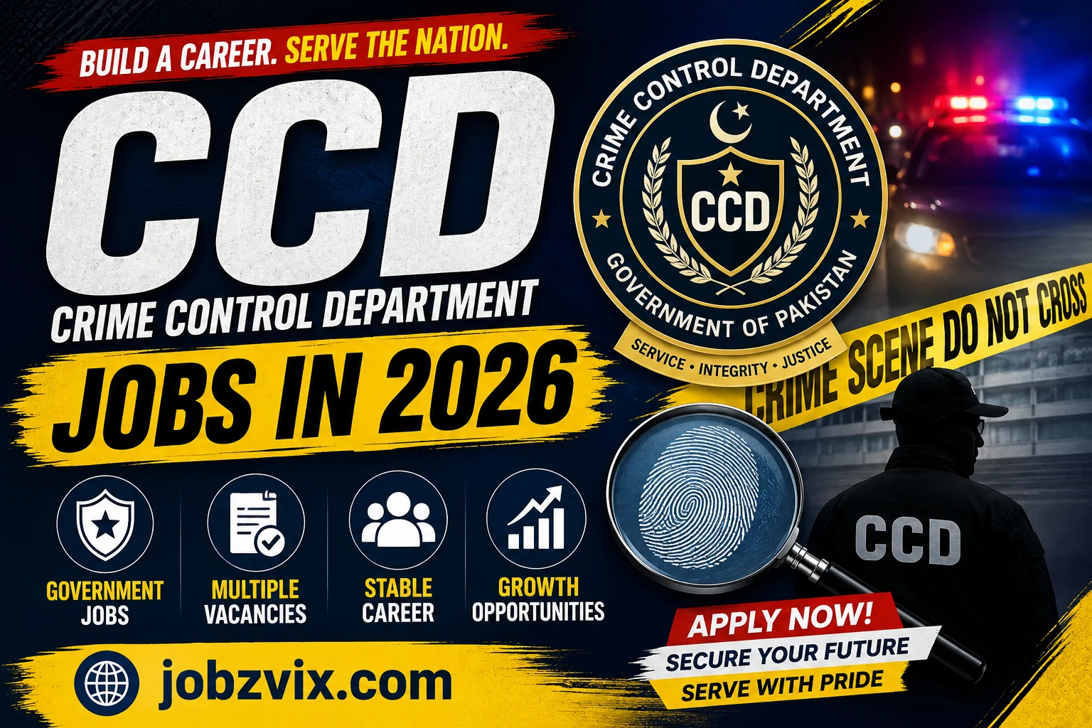 Crime Control Department CCD Jobs in 2026