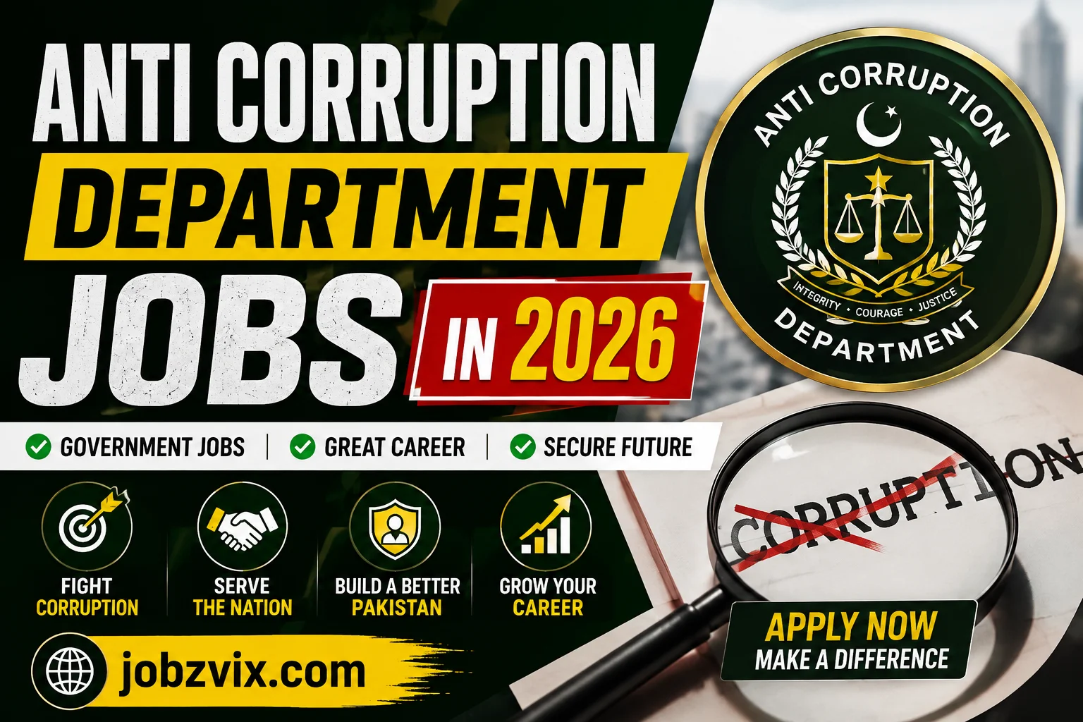 Anti Corruption Department Jobs in 2026