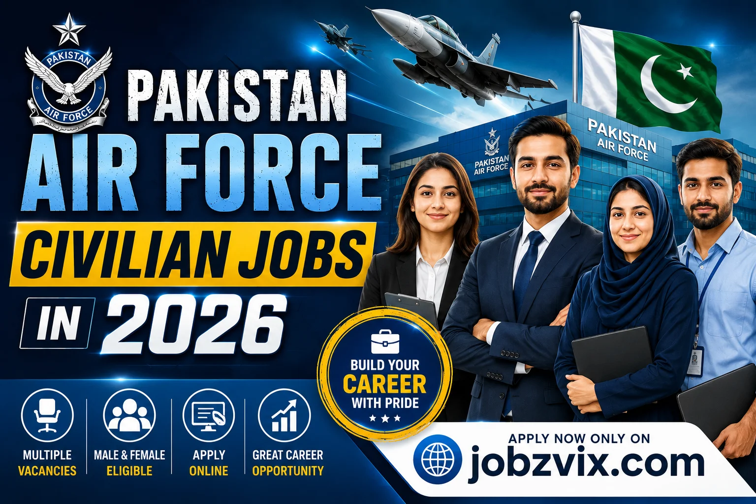 Pakistan Air Force PAF Civilian Jobs in 2026