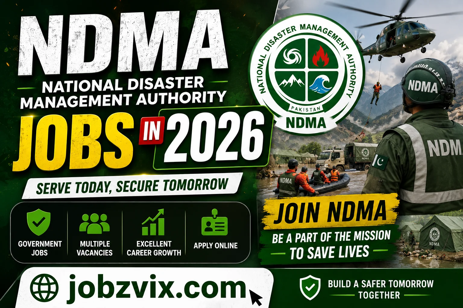 National Disaster Management Authority NDMA Jobs in 2026