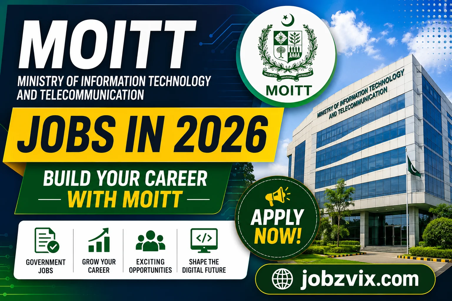 Ministry of Information Technology and Telecommunication MOITT Jobs in 2026