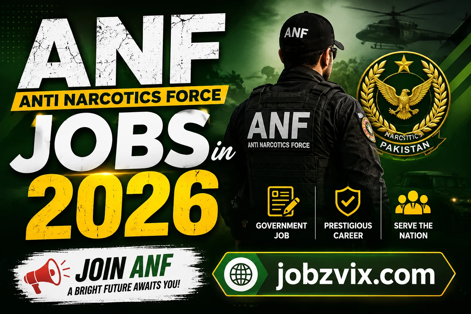 Anti Narcotics Force ANF Jobs in 2026